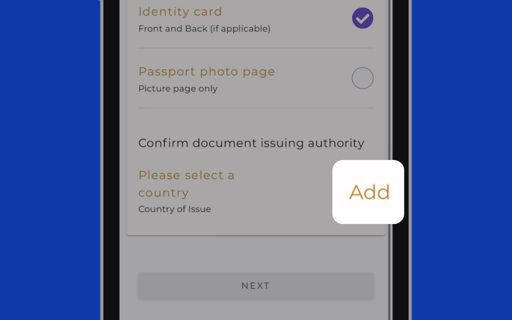 Image of Issuing Country Options